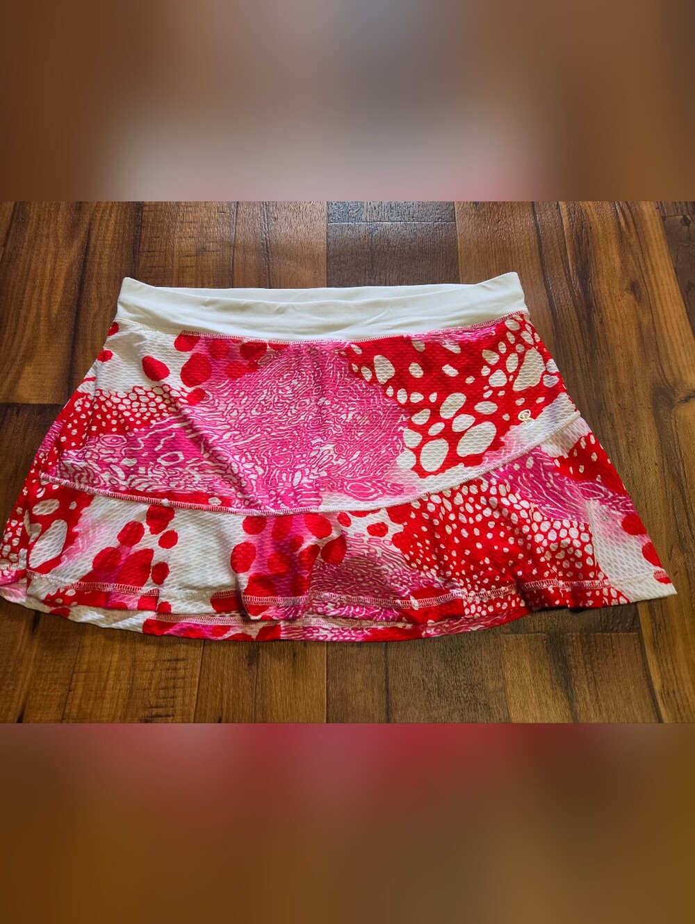 Women's Sofibella Pink & Red Patterned Skirt/Skort Sz XL